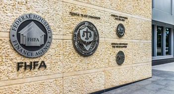Fannie Mae's Secret 'Blacklist' of Properties Washington DC, USA - July 3, 2017: Federal Trade Commission and Housing Finance Agency seals in downtown with closeup of sign and logo